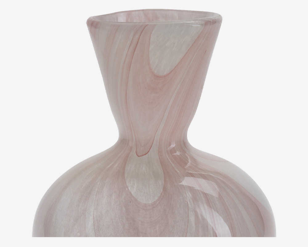 Vase Hjerteform Rosa H.23,5 cm 