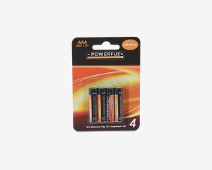 Alkaline Batteri AAA 4 Stk. 