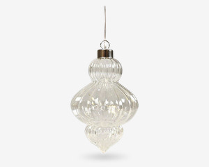 Ornament Glas LED H. 13cm