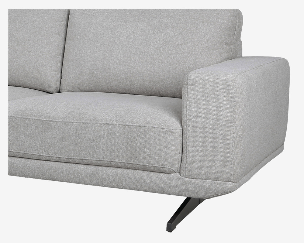 Sofa m. Åben Afslutning Beige Venstrevendt