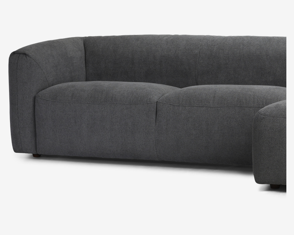 Sofa M/Chaiselong Violino Højre Grå