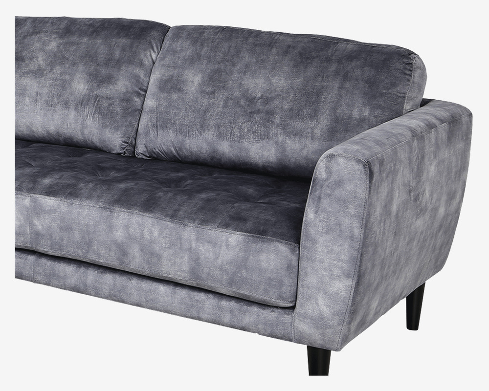 Sofa m/XL-Chaiselong Venstre Grå 