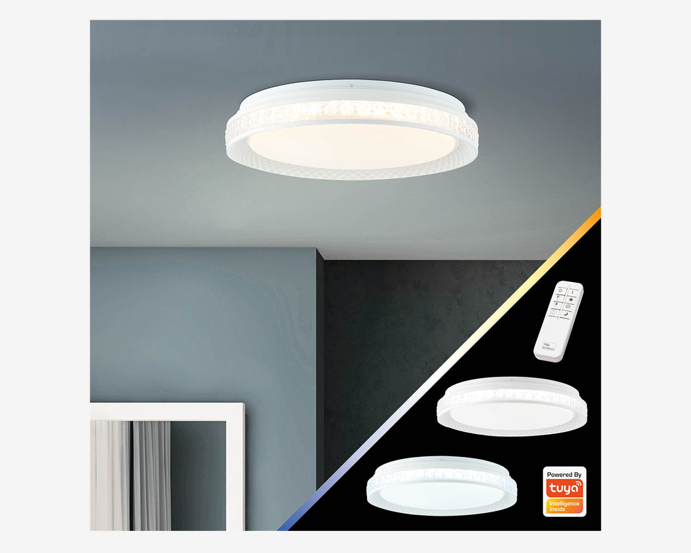 Plafond Burlie LED Hvid Ø.39cm