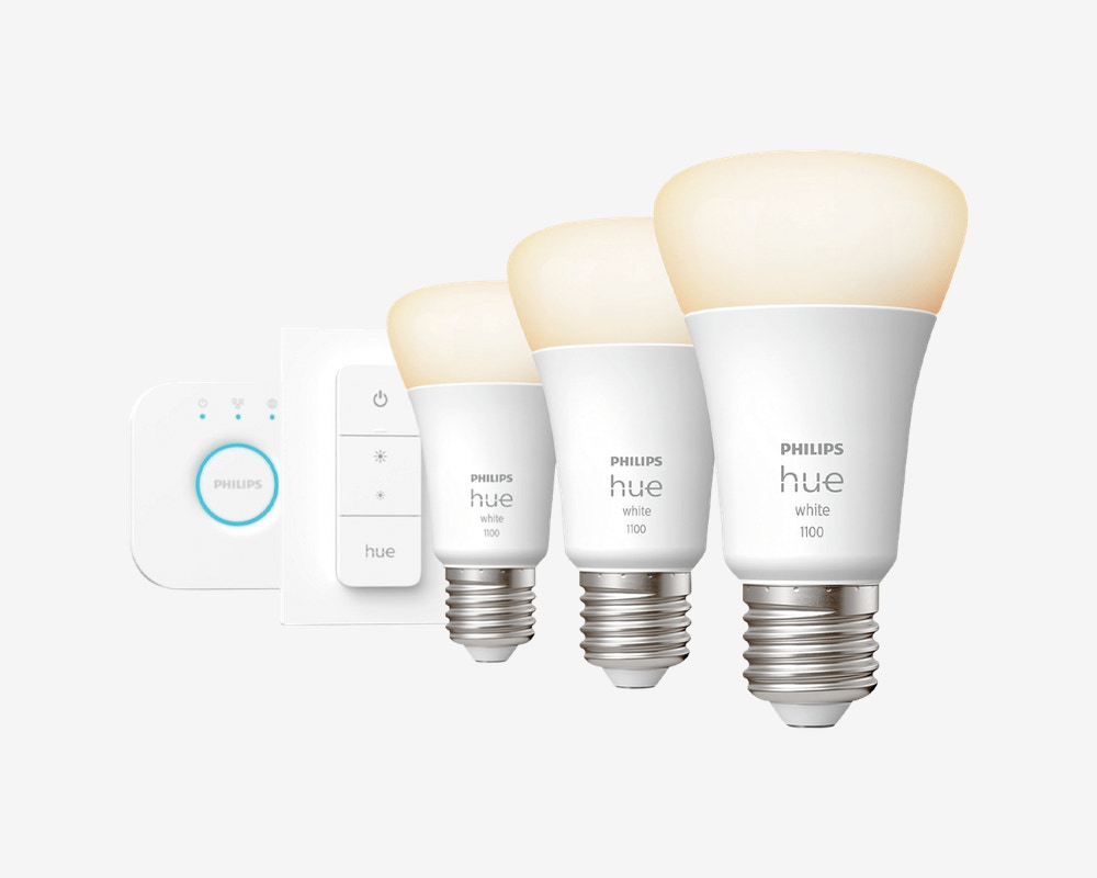 Philips Hue Starterkit 3x E27 + Dimmer + Hue Bridge