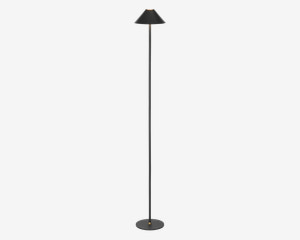 Gulvlampe Hygge sort H. 134 cm