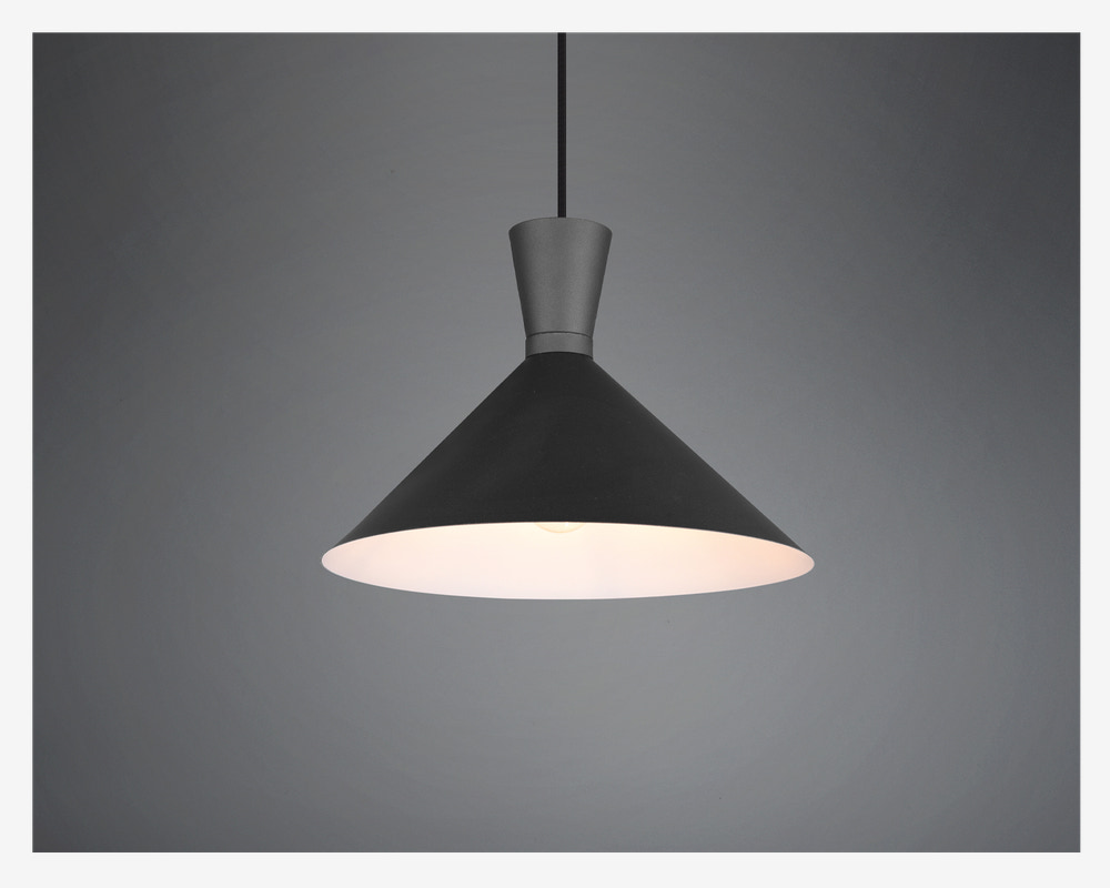 Loftlampe Enzo Sort Ø.35 cm 