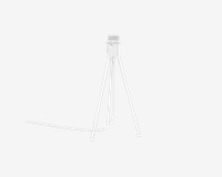 Tripod Bordlampe H.36 cm