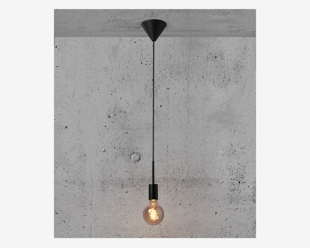 Loftlampe Paco Sort