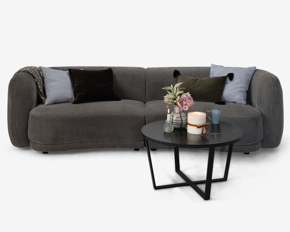 Sofa 4 Pers Grå 