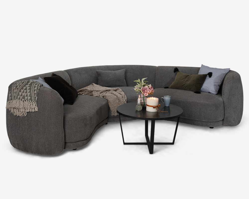 Sofa 4 Pers Grå 