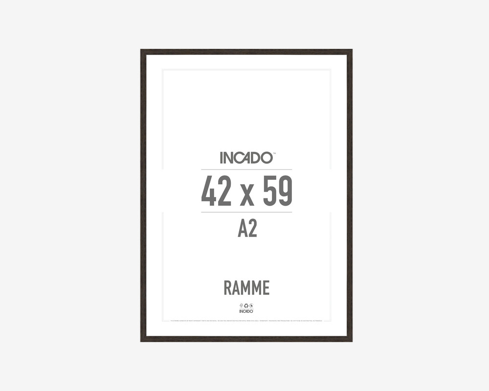 Ramme Røget Eg Slim 42 x 59,4 cm 