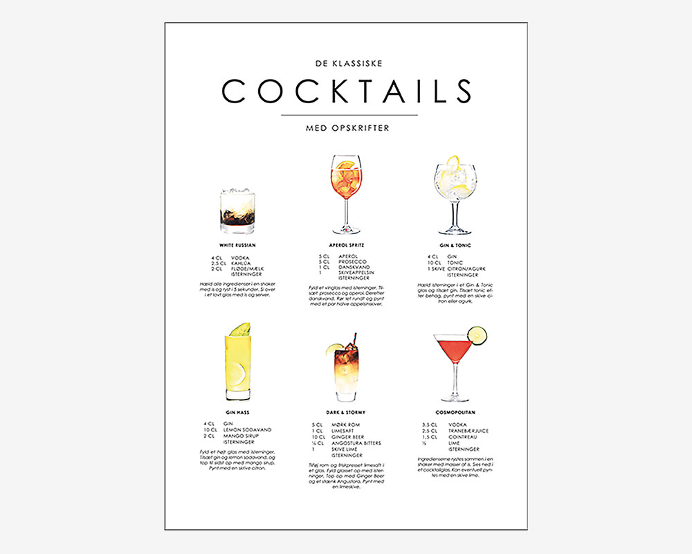 Plakat Cocktails 