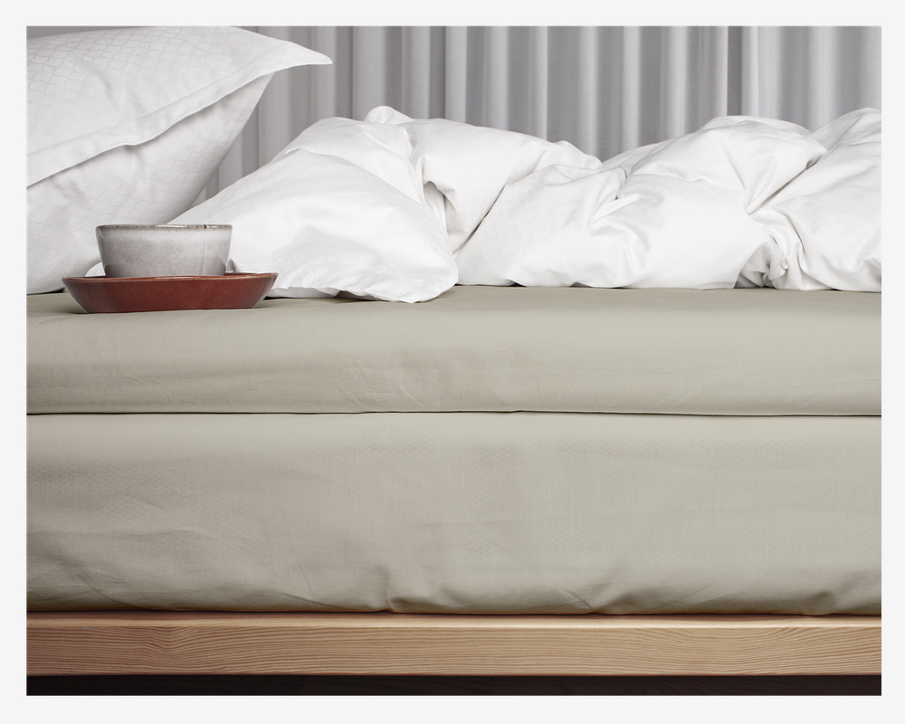 Kuvertlagen Percale Sand 180x200 cm