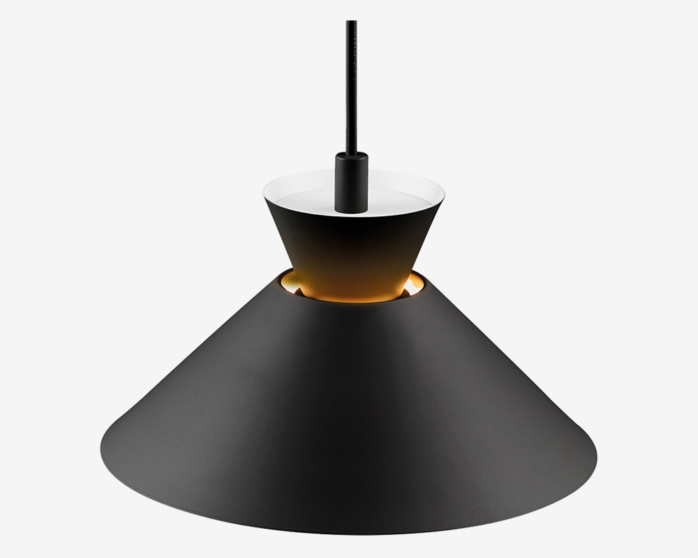 Loftlampe Dial Sort Ø.25 cm 