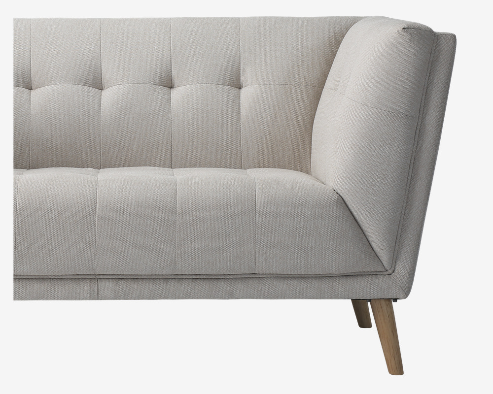 Sofa 2 Pers. Beige Stof