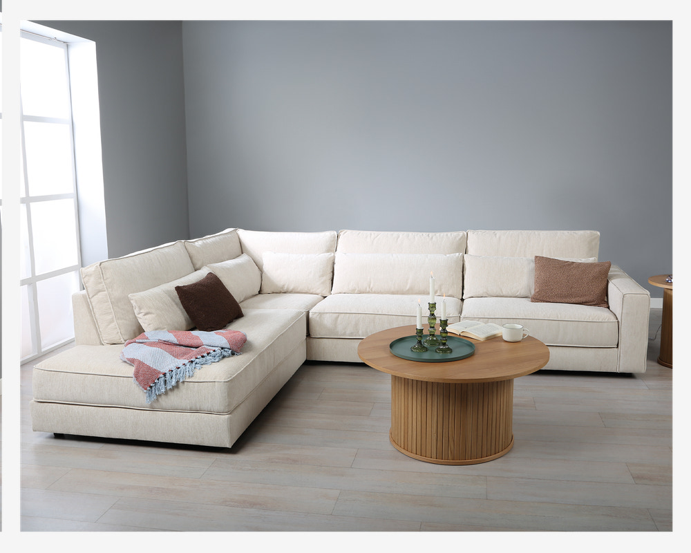 Sofa m/Open End Venstre Beige