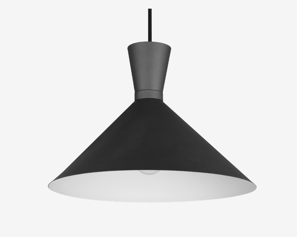 Loftlampe Enzo Sort Ø.35 cm 