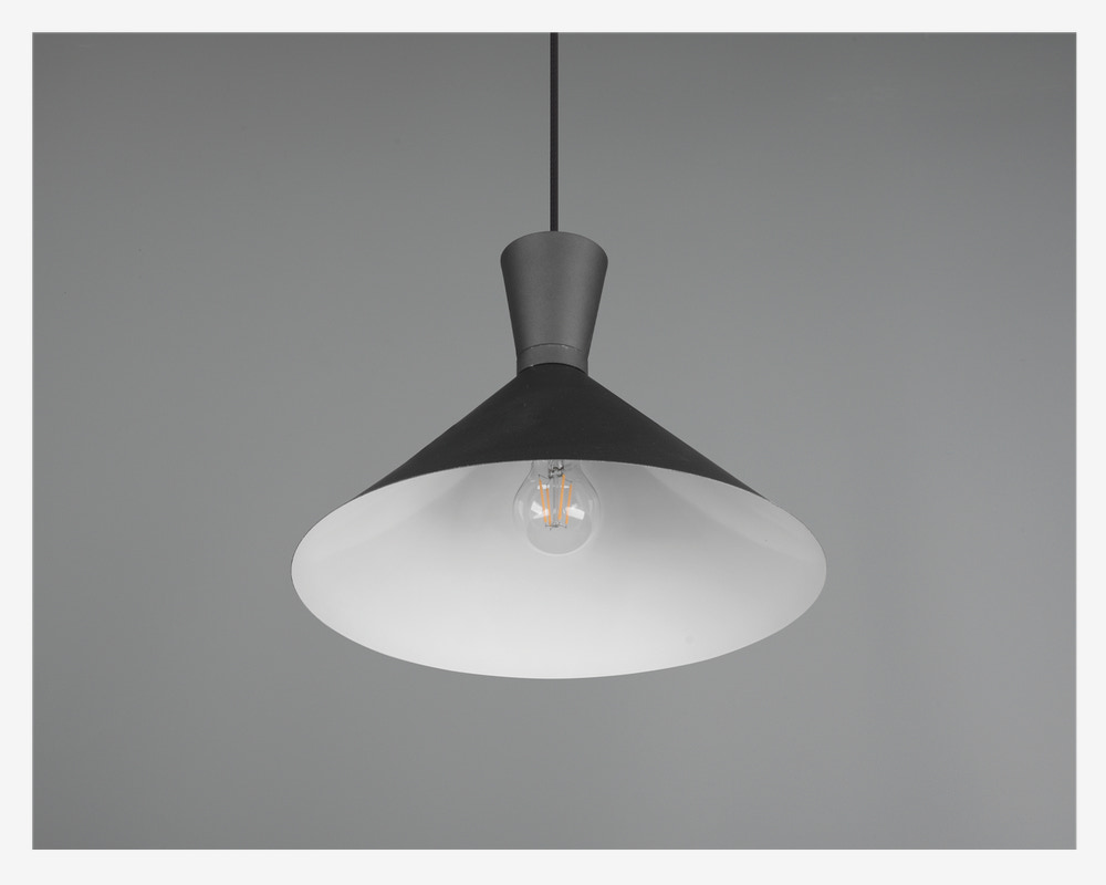 Loftlampe Enzo Sort Ø.35 cm 