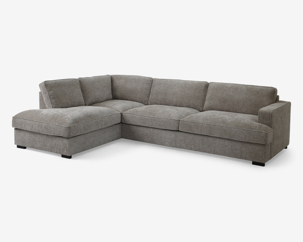 Sofa M/Open End Beige Venstrevendt