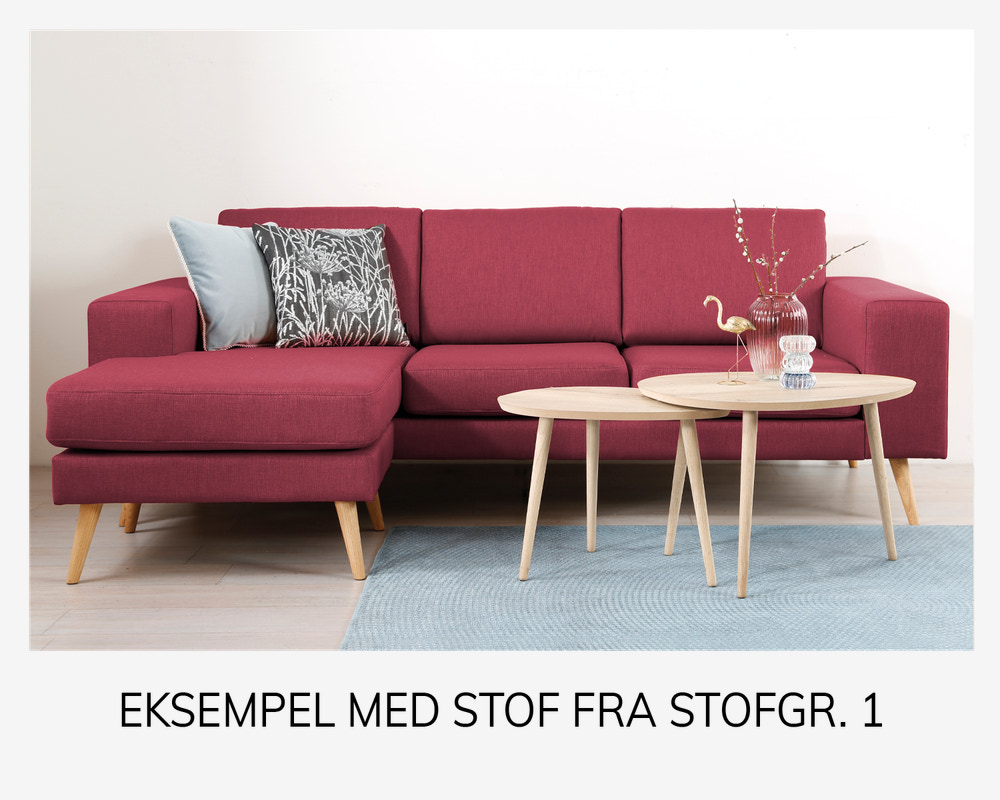 Sienna Sofa m/Chaiselong Stofgr. 1