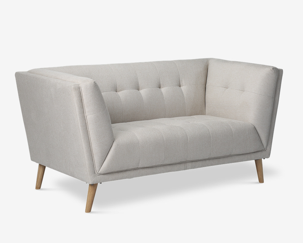 Sofa 2 Pers. Beige Stof