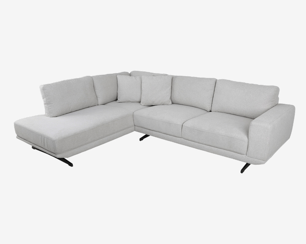 Sofa m. Åben Afslutning Beige Venstrevendt