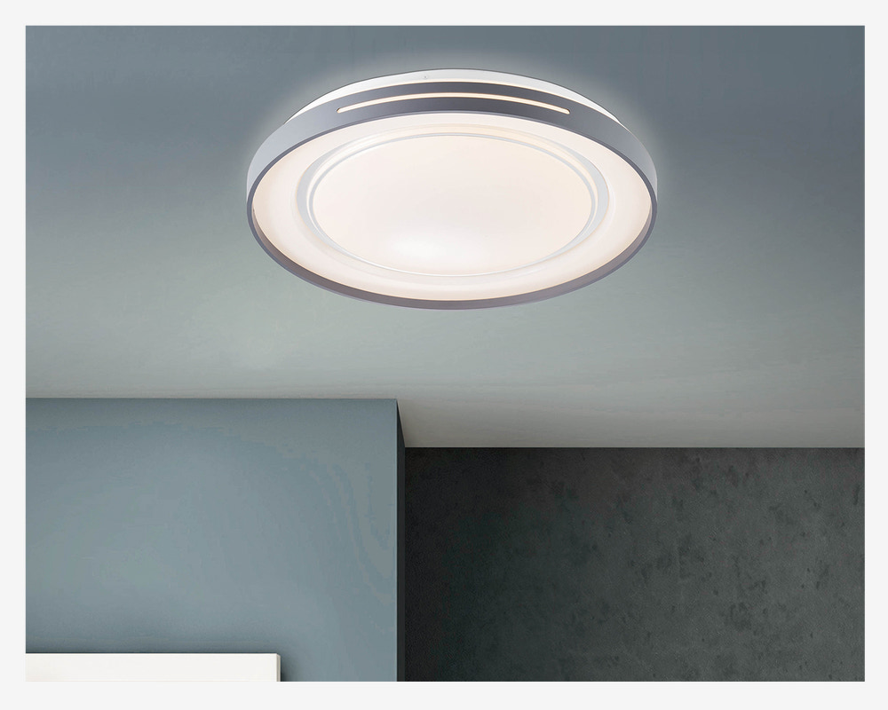 Plafond Barty Hvid/Grå LED Ø.48,5cm