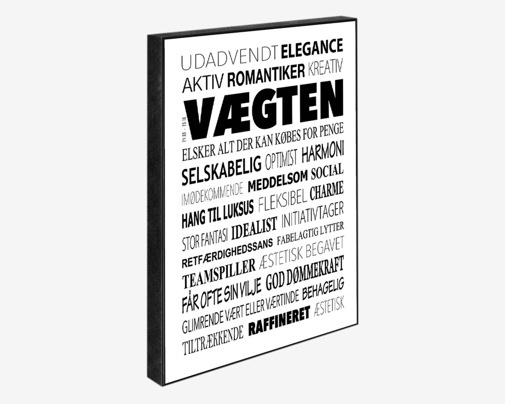 Klods Vægten 15x21 cm