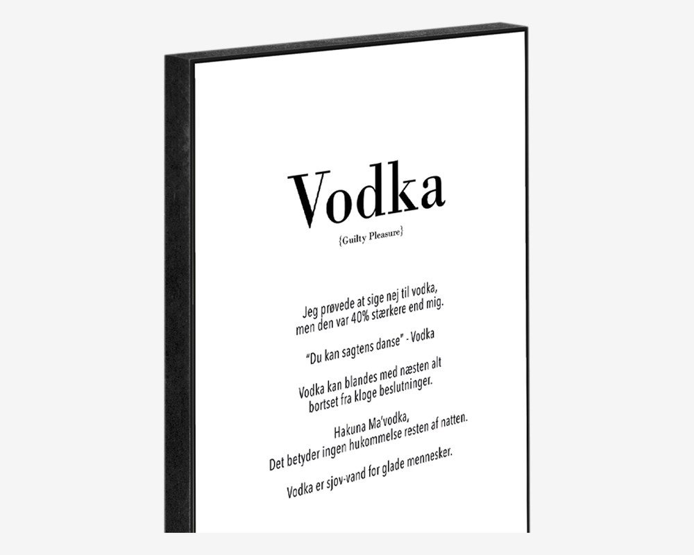 Klods Vodka 15x21 cm