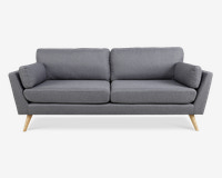 Sofa 3 Pers. Grå Malmø