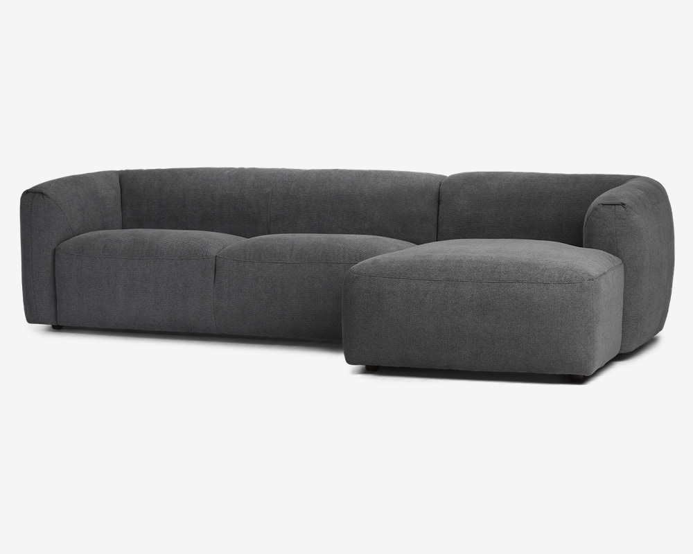 Sofa M/Chaiselong Violino Højre Grå