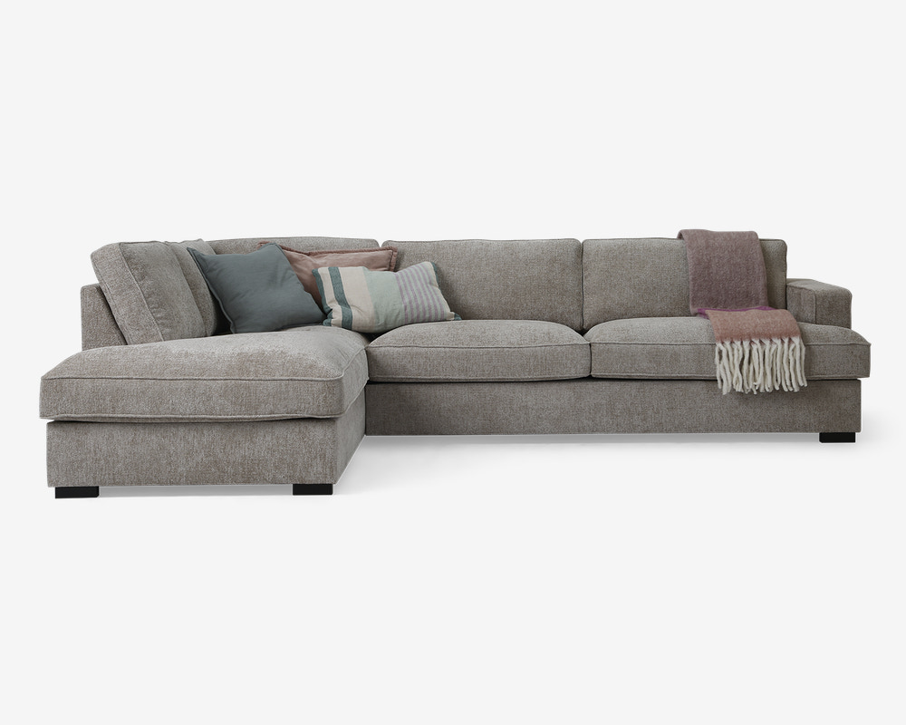 Sofa M/Open End Beige Venstrevendt