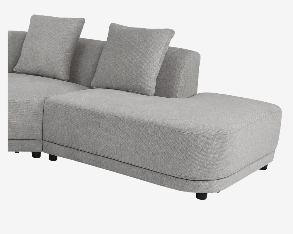 Sofa U-Shape Højre Lys Grå