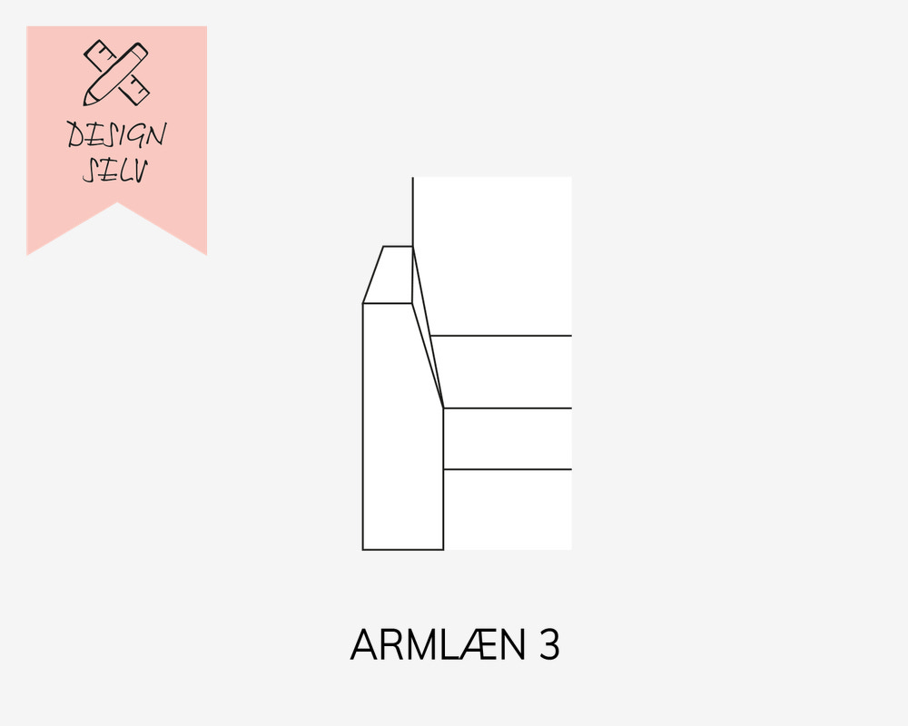 Choise Living Armlæn 3 Venstre Stofgr. 1