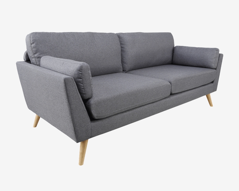 Sofa 3 Pers. Grå Malmø