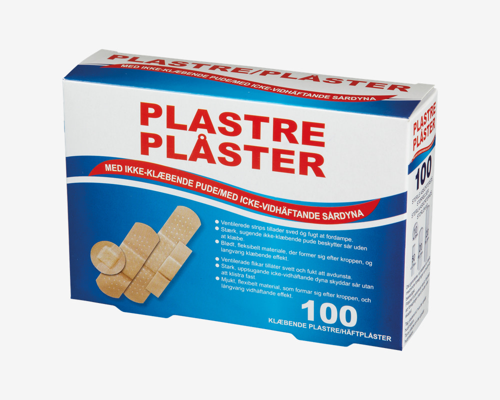 Plastersæt 4 Str. 100 Stk.