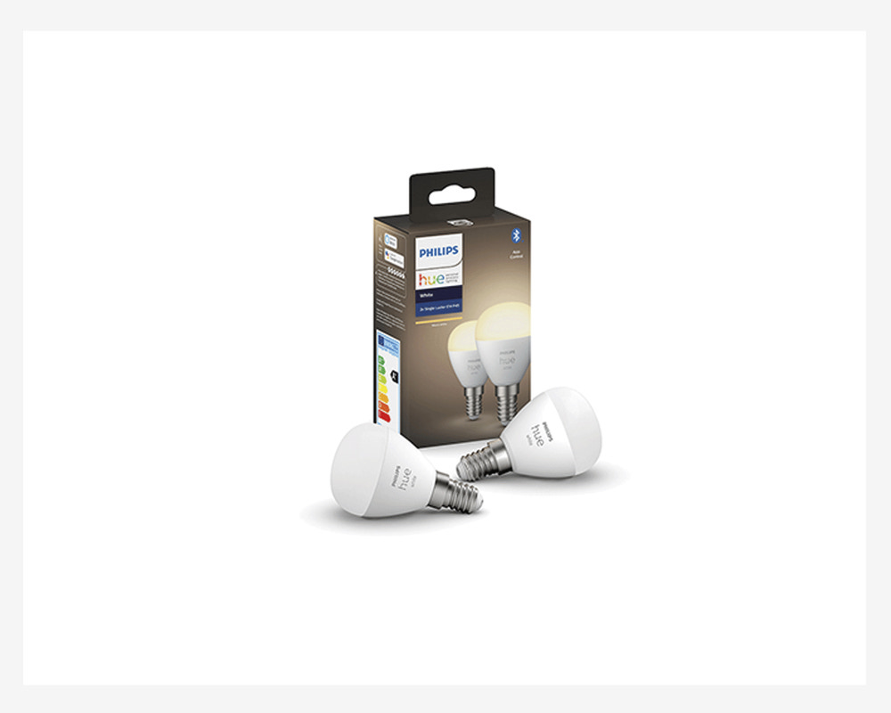 Philips Hue Pære Krone Standard 2-pak