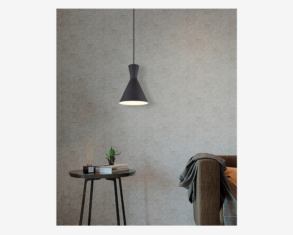 Loftlampe Enzo Sort Ø.20 cm 