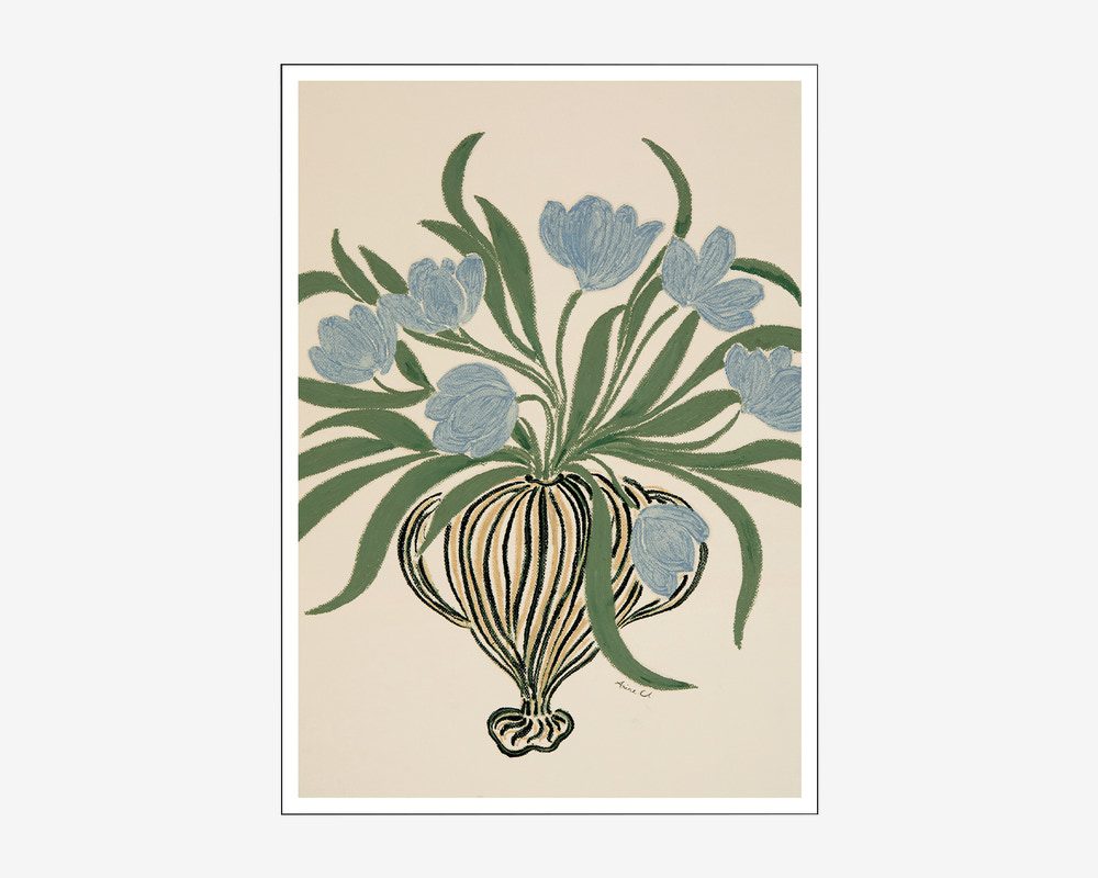 Plakat Blue Tulips 