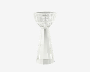 Lysestage Klar Glas H.14 x Ø. 6 cm 