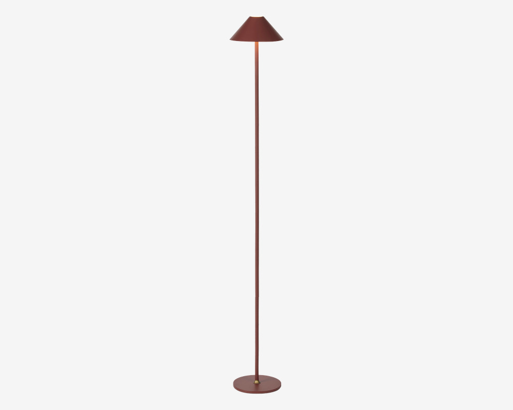 Gulvlampe Hygge rødbrun H. 134 cm