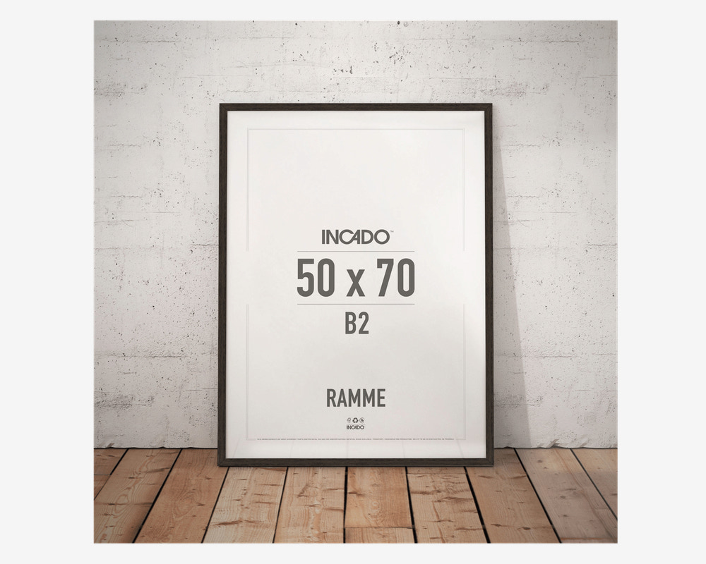 Ramme Røget Eg Slim 50 x 70 cm 