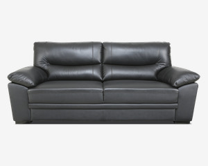 Sofa 3 Pers. Sort Læder