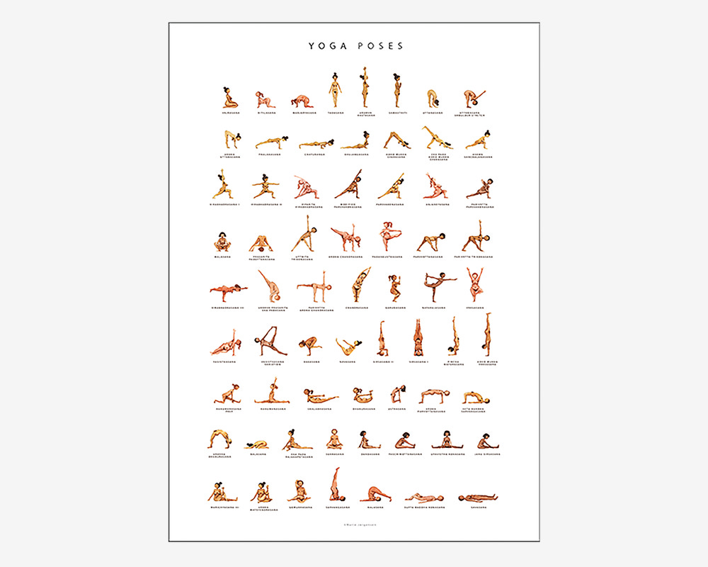 Plakat Yoga Poses 