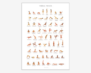 Plakat Yoga Poses 