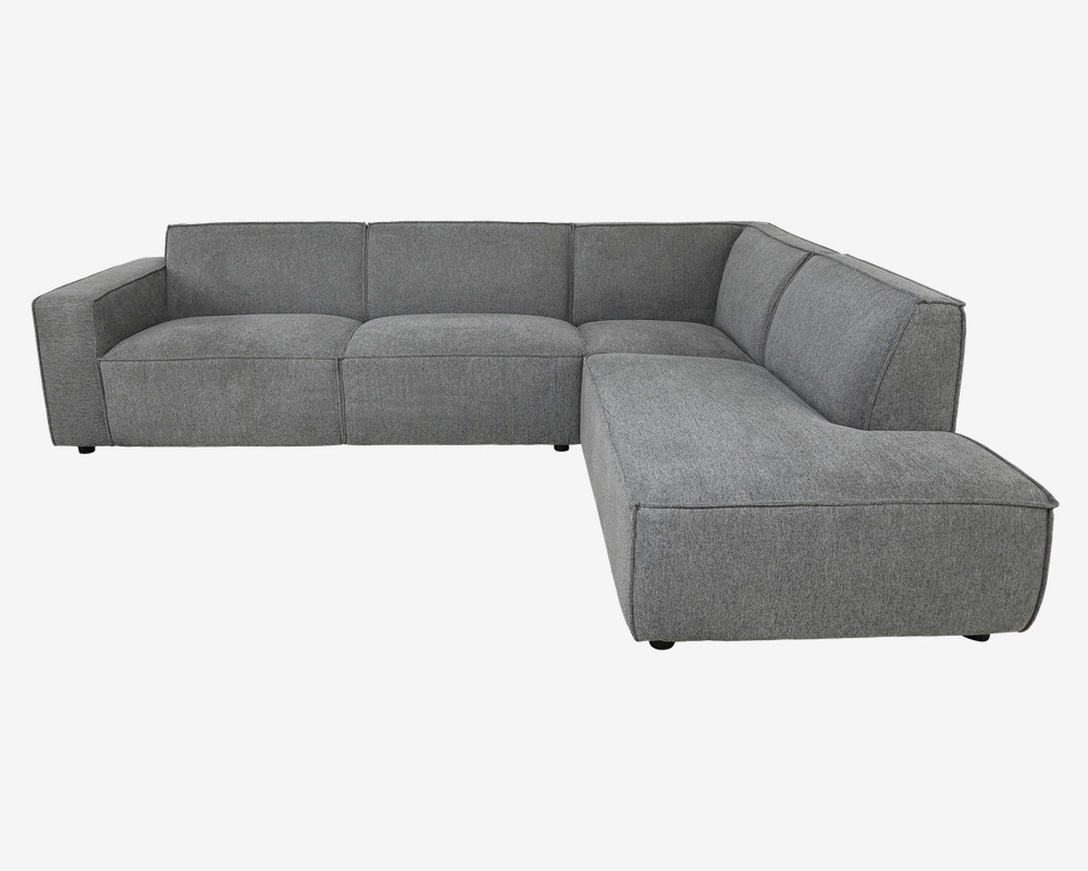 Sofa m/Open End Højrevendt Grå