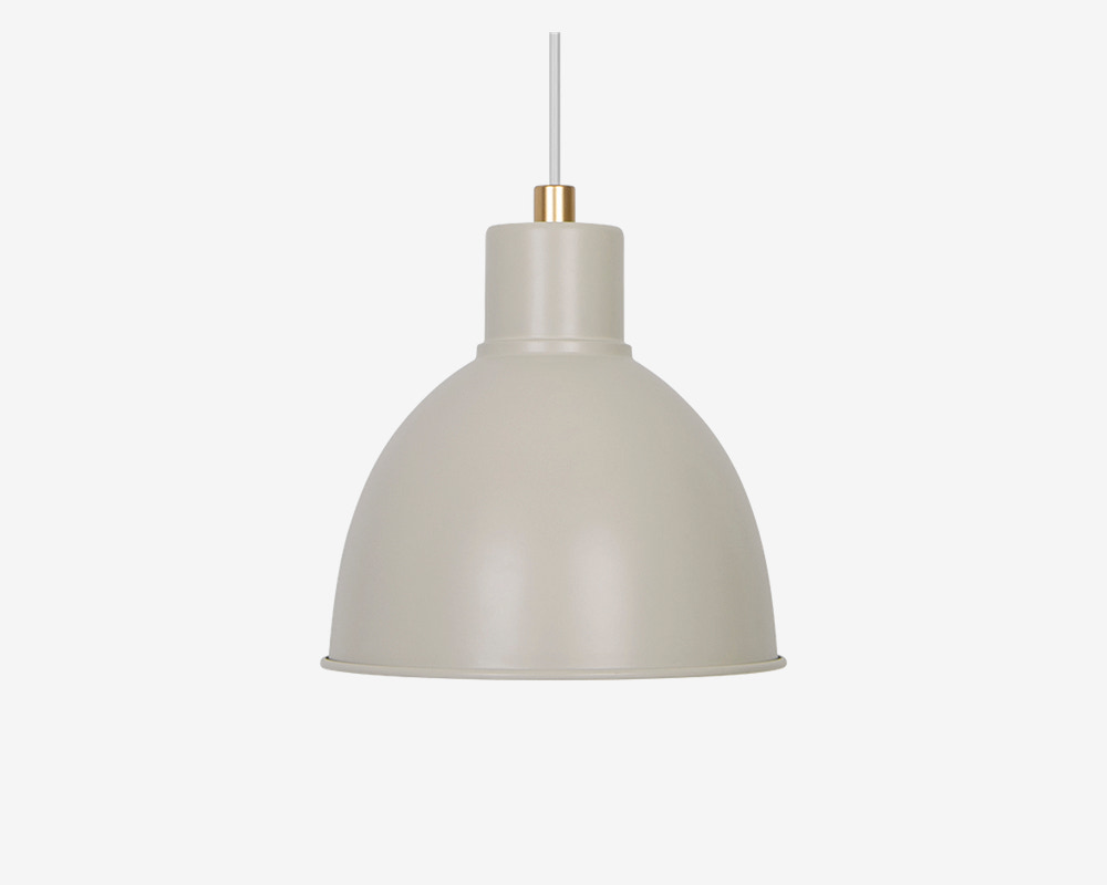 Loftlampe Pop Mat Beige Ø.21,5 cm