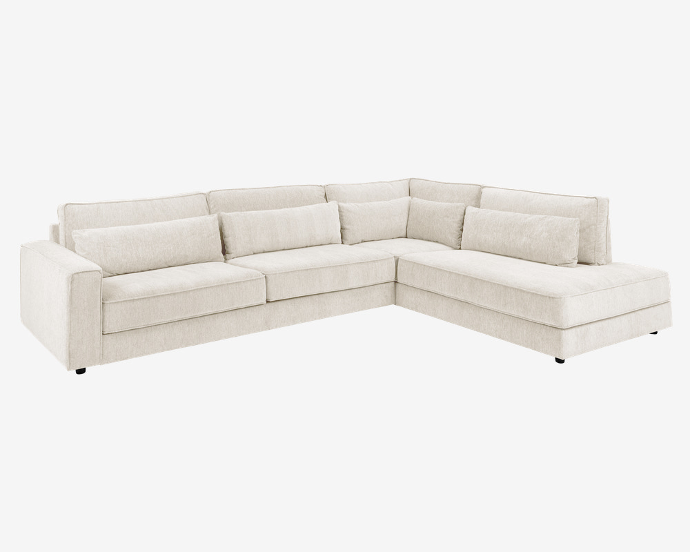 Sofa m/Open End Højre Beige