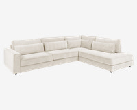 Sofa m/Open End Højre Beige