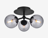  Loftlampe Atom Trio Smoke Ø.26 cm